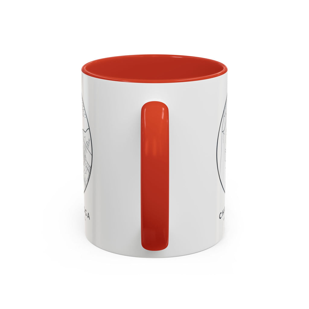 Chattanooga Street Map Accent Mug