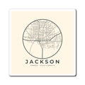 Jackson Street Map Magnet