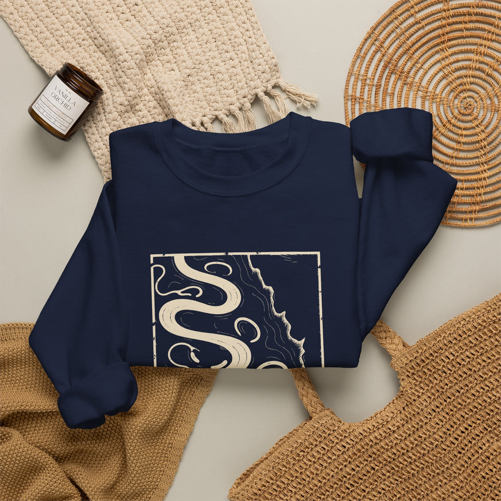 Memphis Topo Map Crewneck Sweatshirt