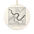 Chattanooga Topo Map Ornament