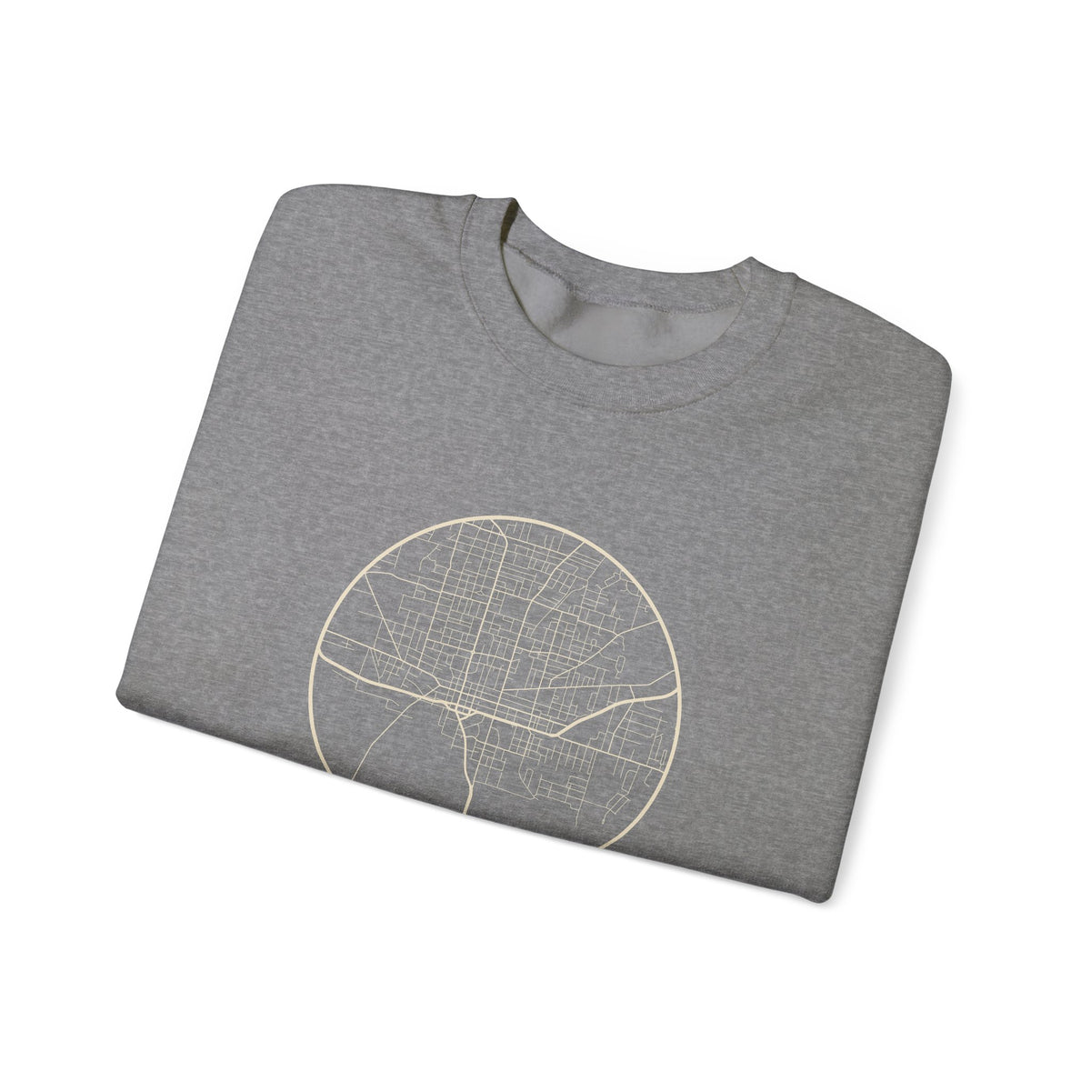 Jackson Street Map Crewneck Sweatshirt
