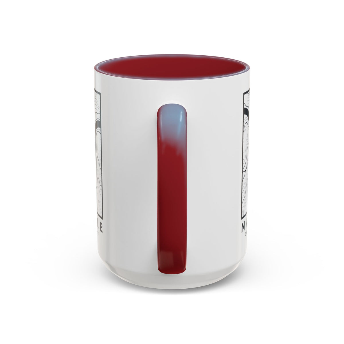 Nashville Topo Map Accent Mug
