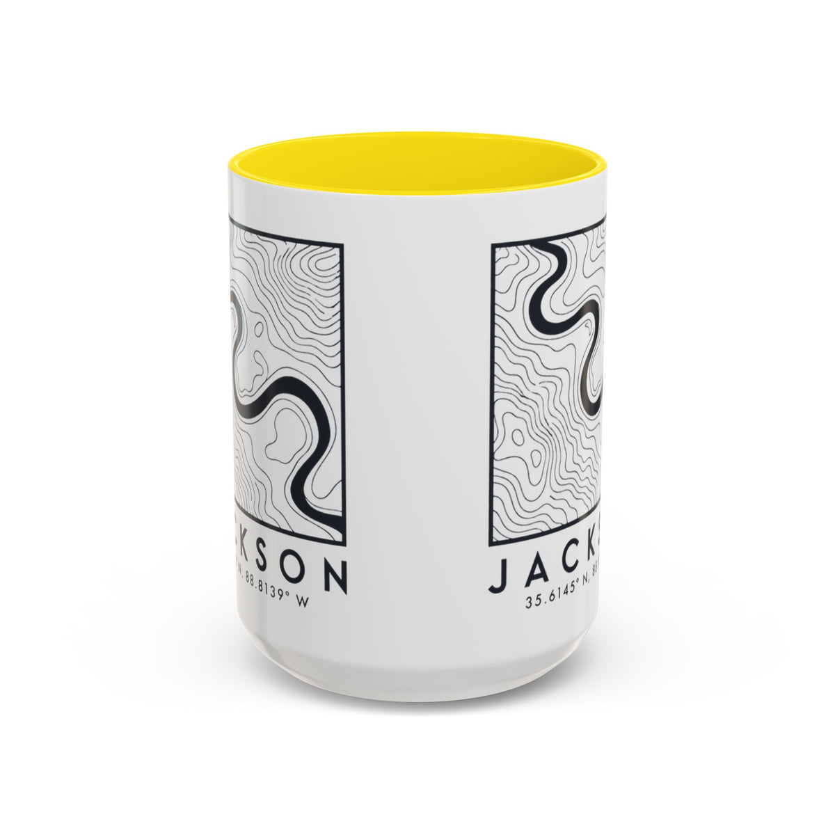 Jackson Topo Map Accent Mug