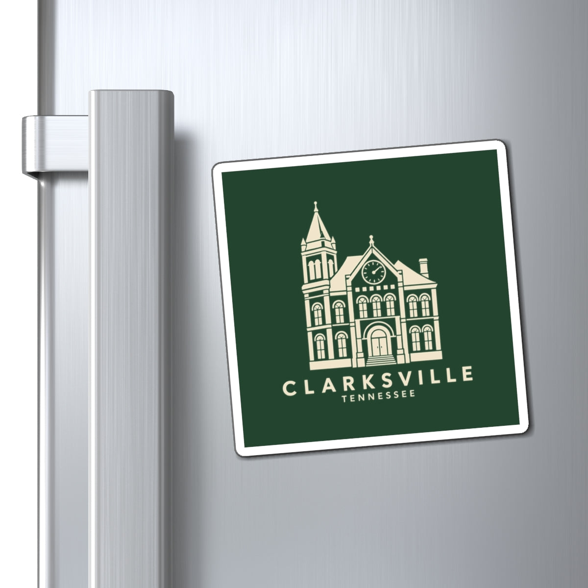 Clarksville Customs House Magnet (Forest Green)