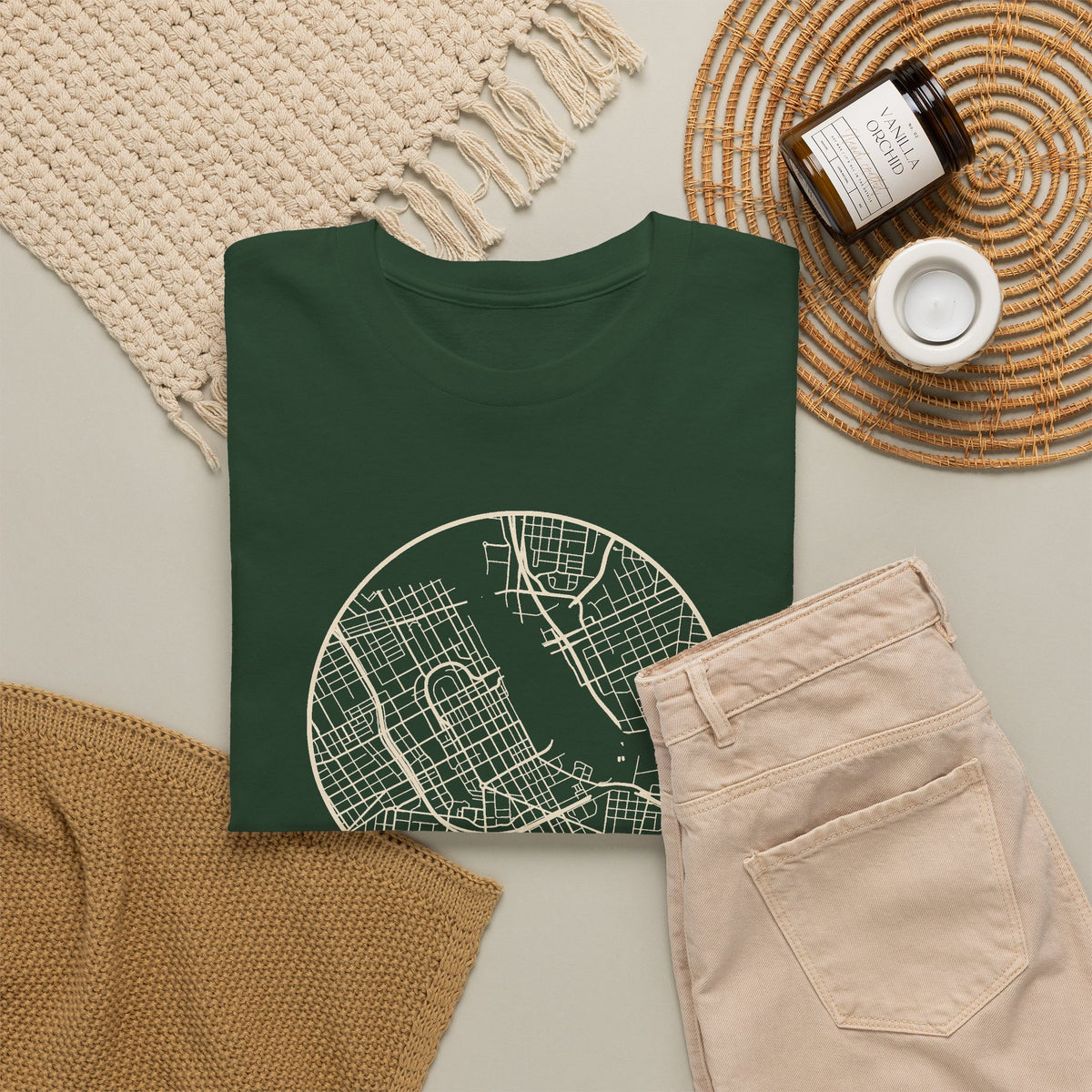Nashville Street Map T-Shirt