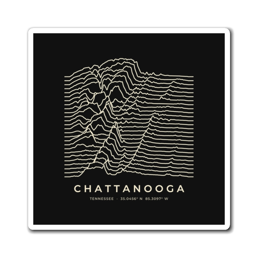 Chattanooga Ridgeline Magnet (Black)