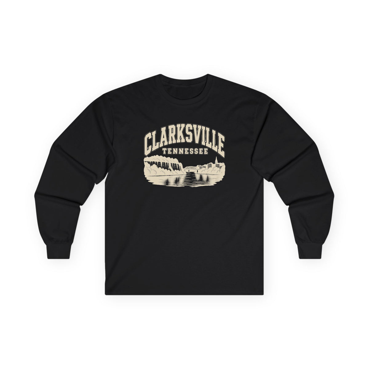 Clarksville Vintage Varsity Long Sleeve T-Shirt