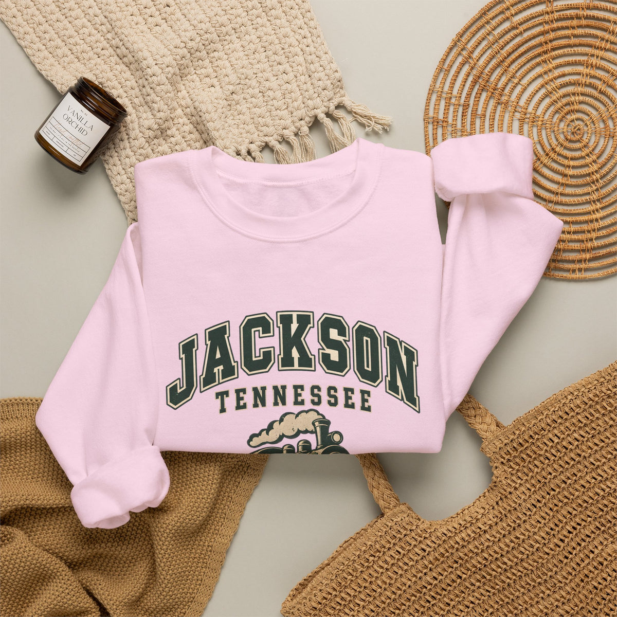 Jackson Vintage Varsity Crewneck Sweatshirt