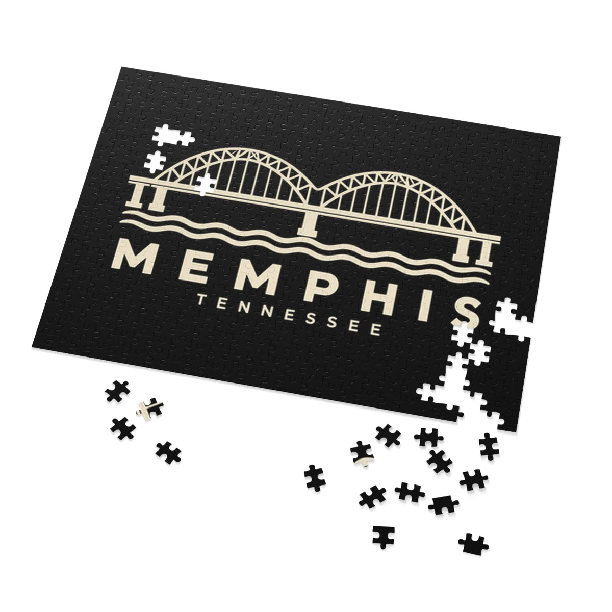 Memphis Hernando de Soto Bridge Puzzle (Black)
