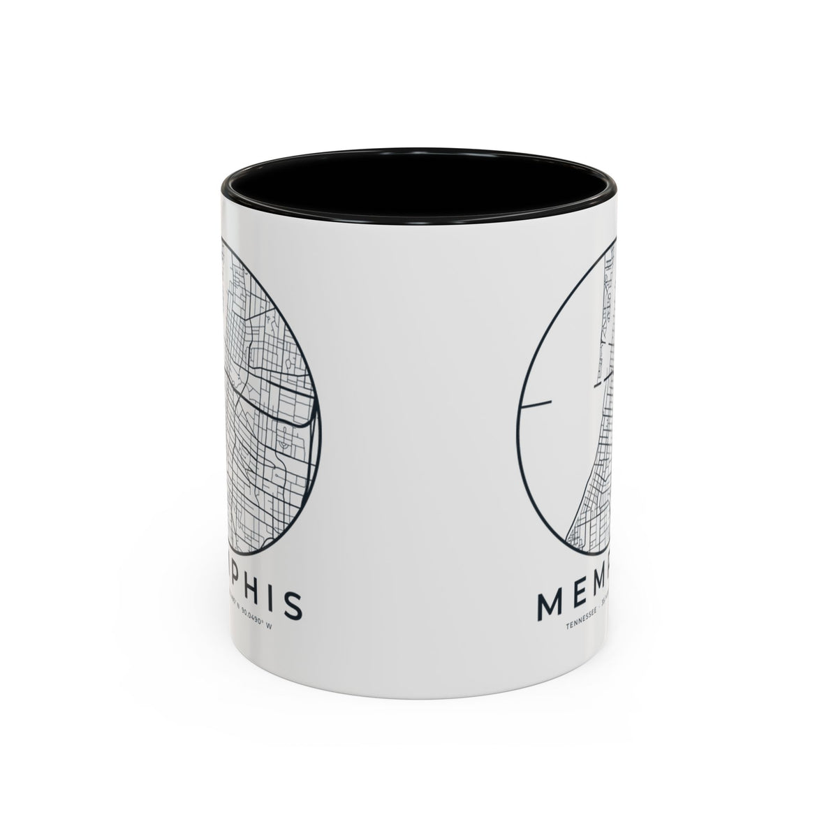 Memphis Street Map Accent Mug