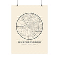 Murfreesboro Street Map Poster