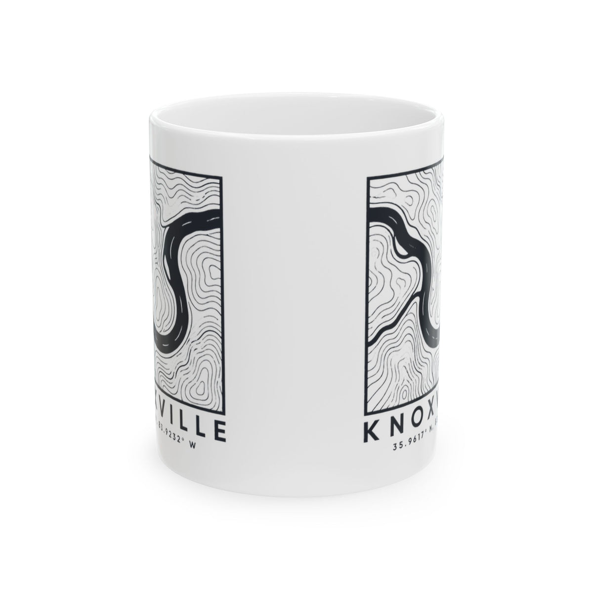 Knoxville Topo Map Mug