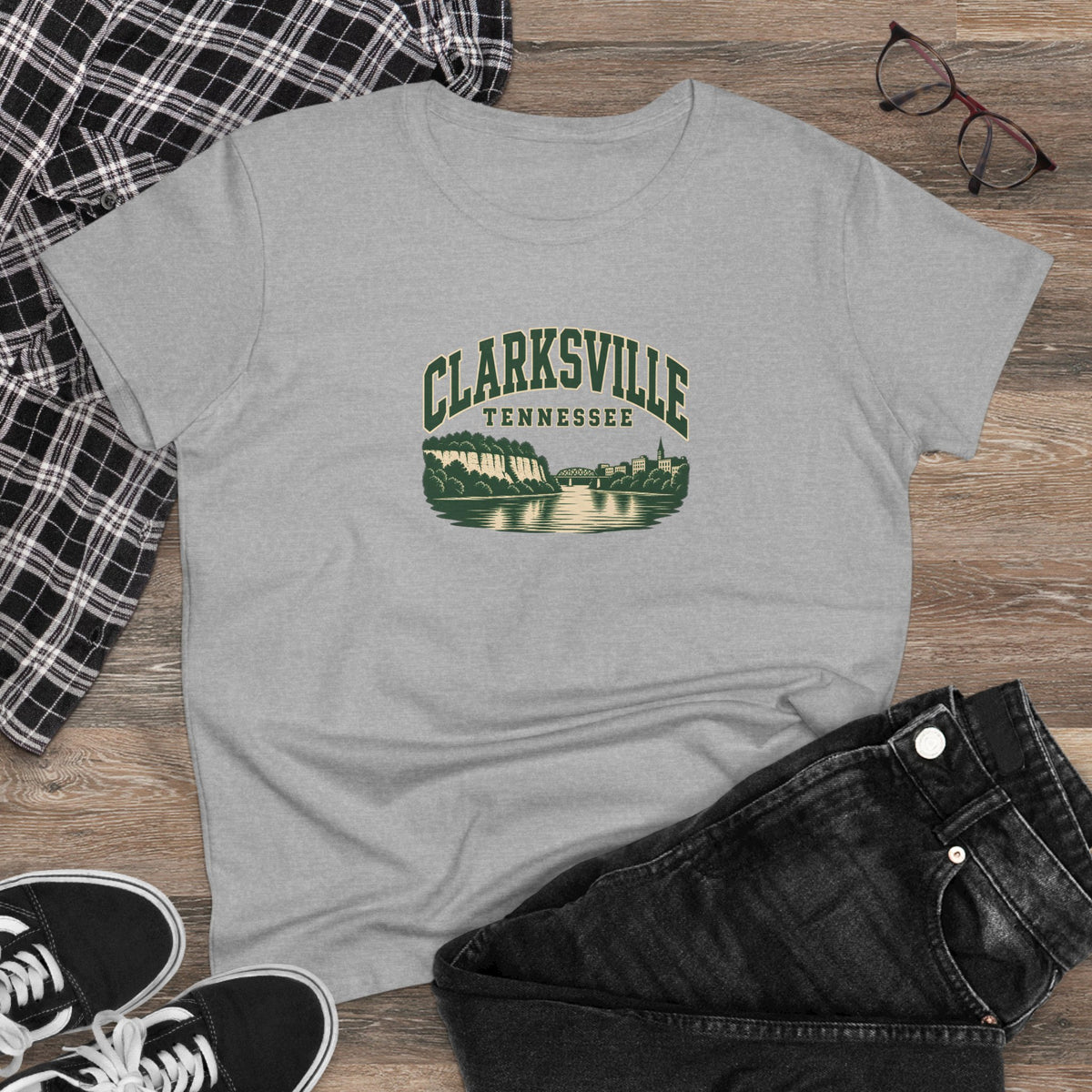Clarksville Vintage Varsity Women's T-Shirt