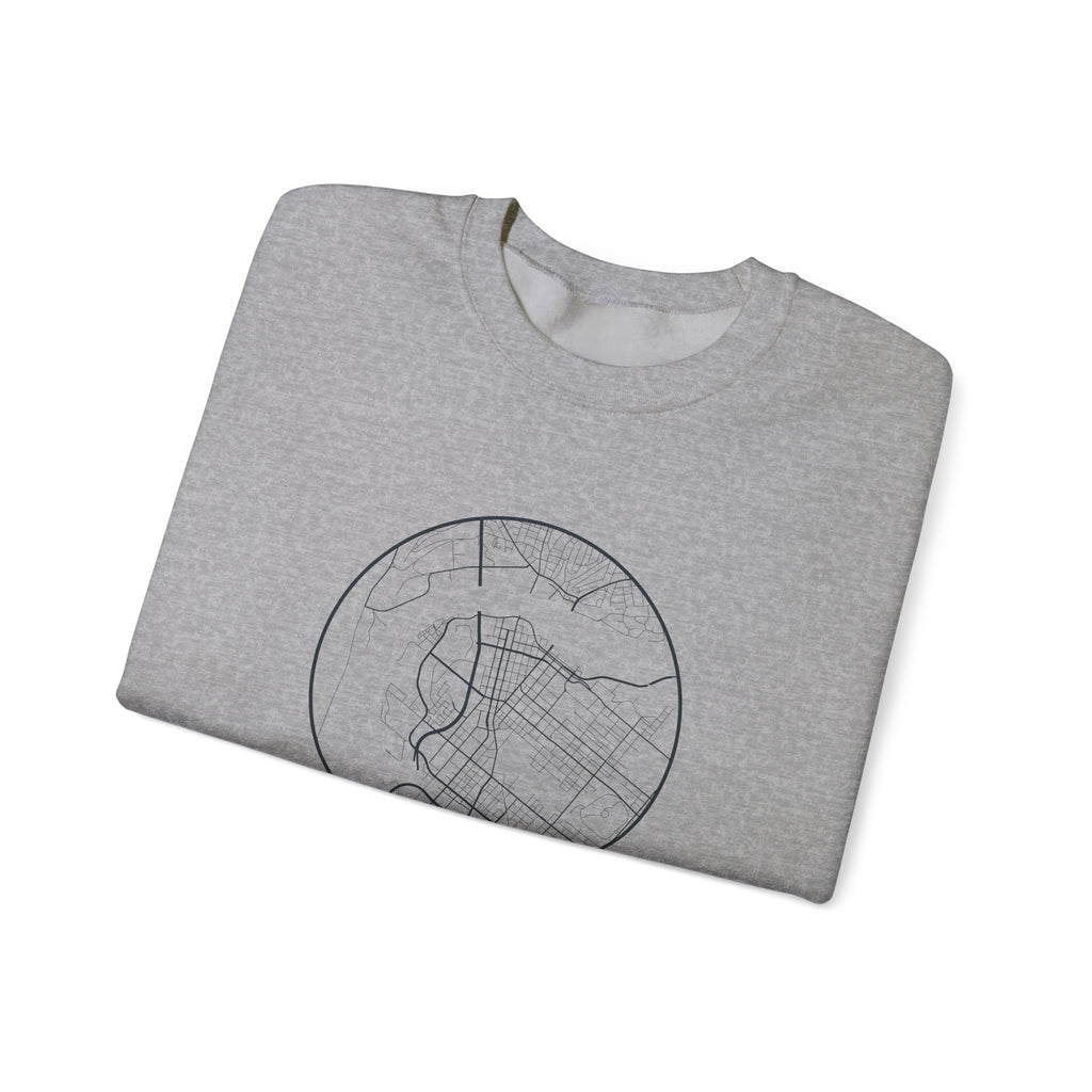 Chattanooga Street Map Crewneck Sweatshirt