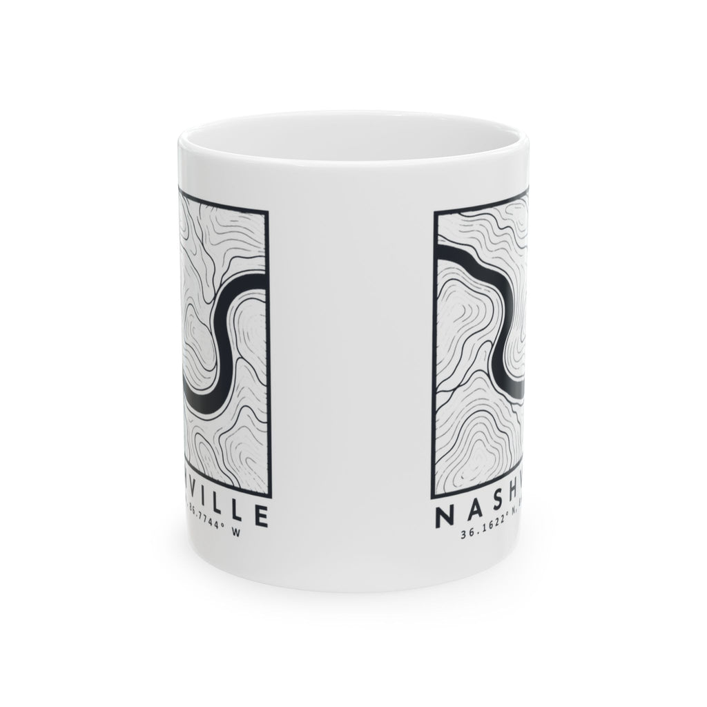 Nashville Topo Map Mug