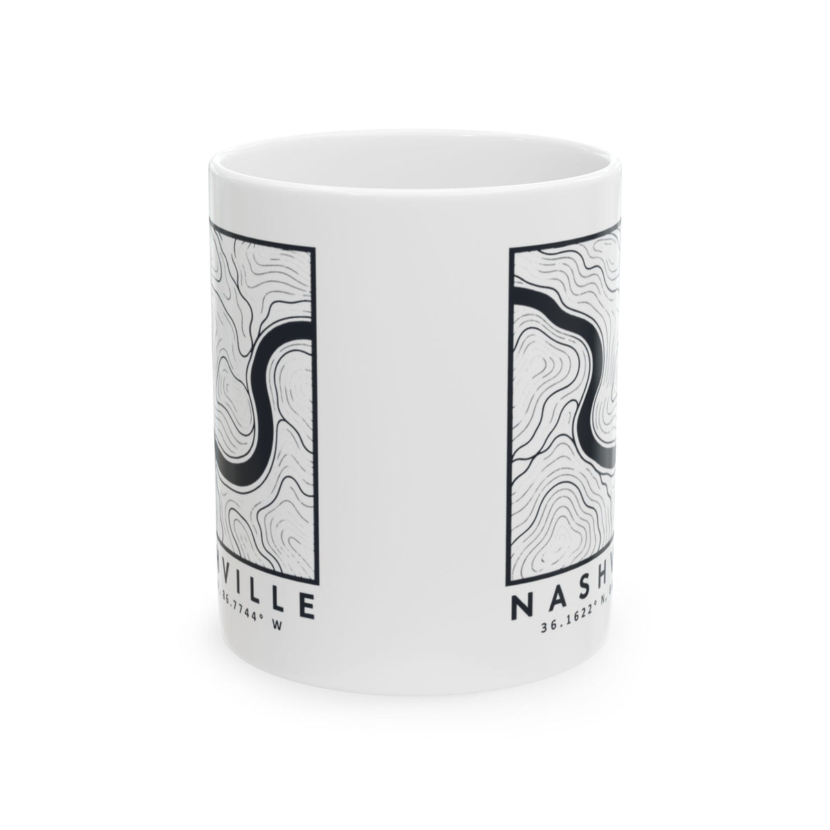 Nashville Topo Map Mug
