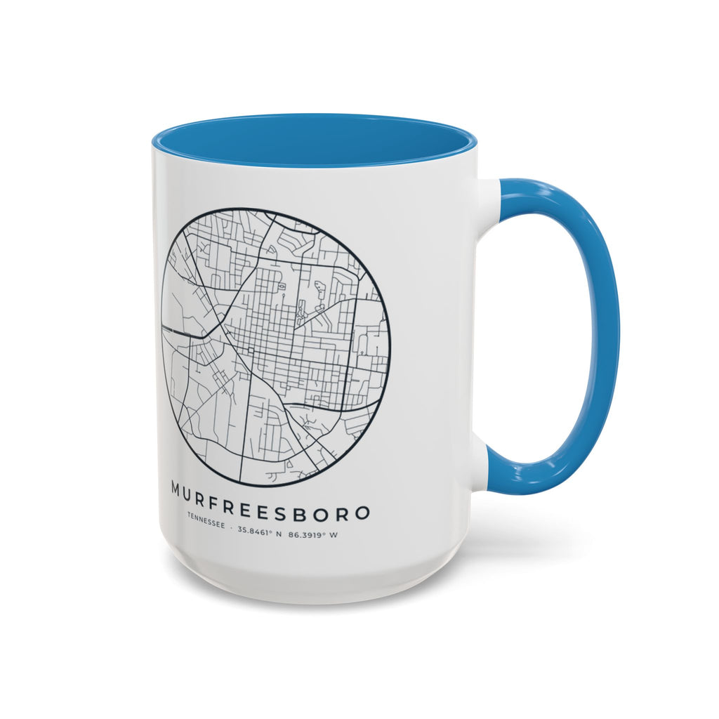 Murfreesboro Street Map Accent Mug