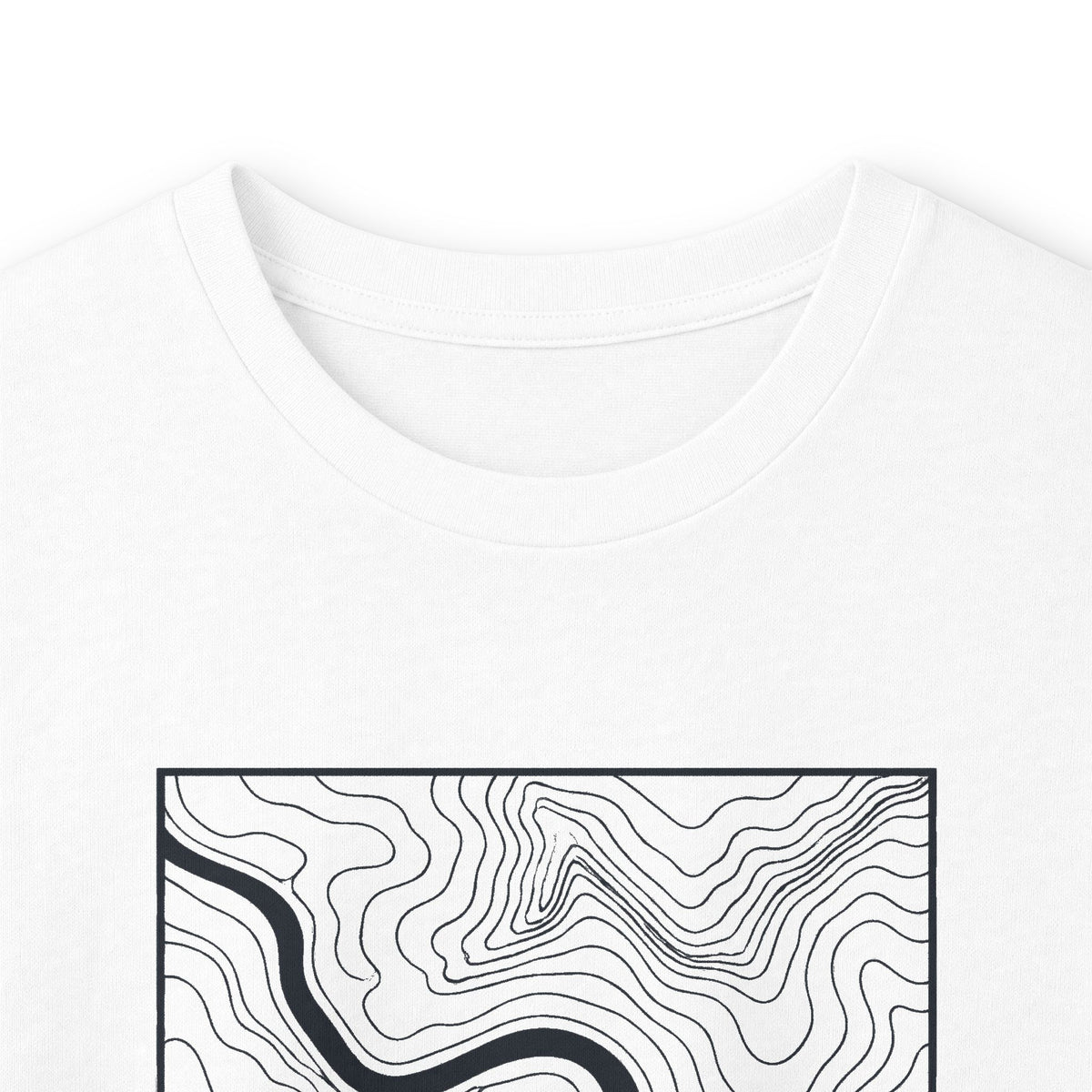 Chattanooga Topo Map Long Sleeve T-Shirt