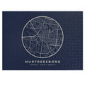 Murfreesboro Street Map Puzzle (Navy)