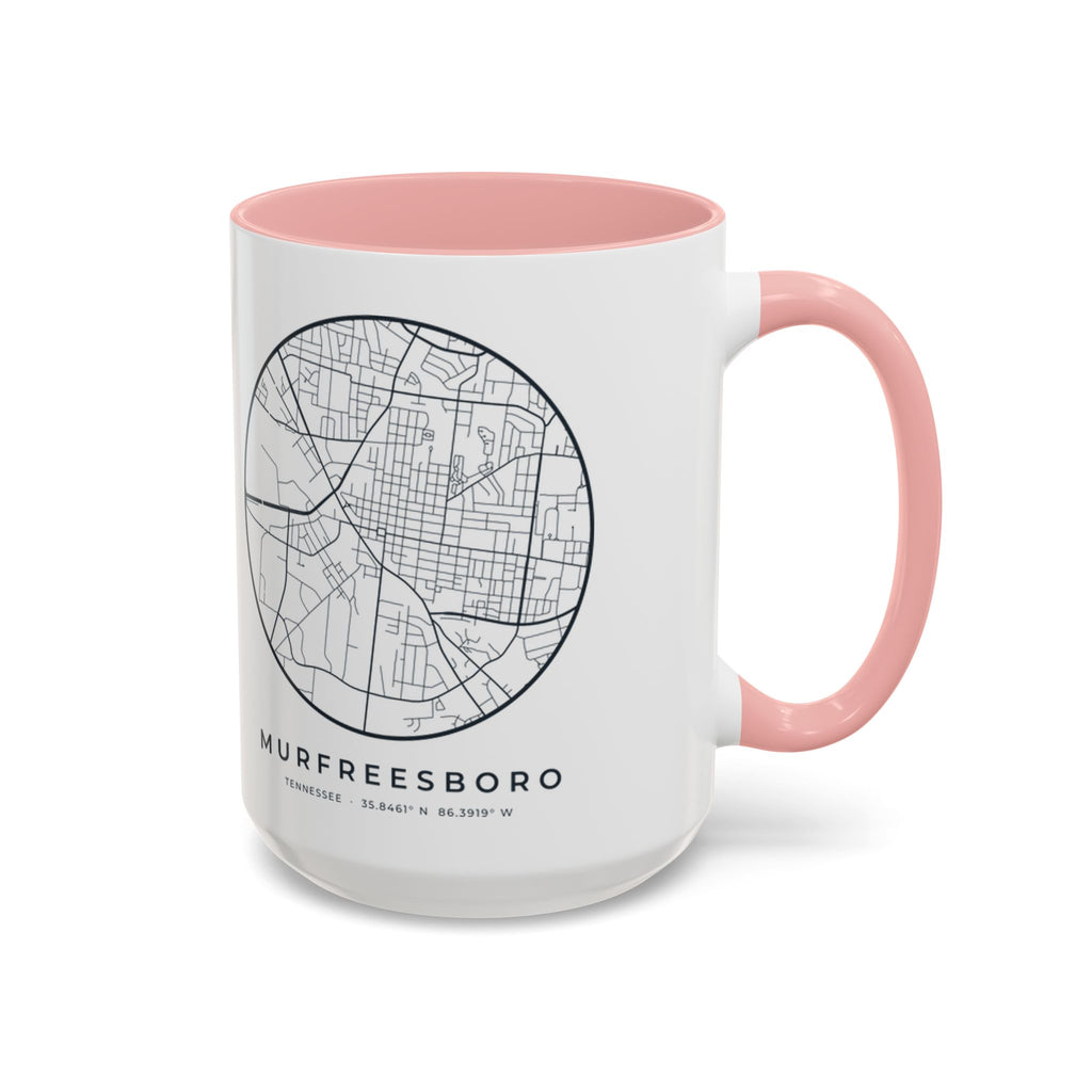 Murfreesboro Street Map Accent Mug