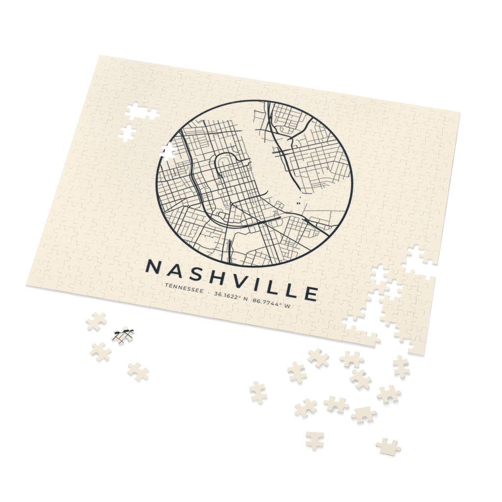 Nashville Street Map Puzzle
