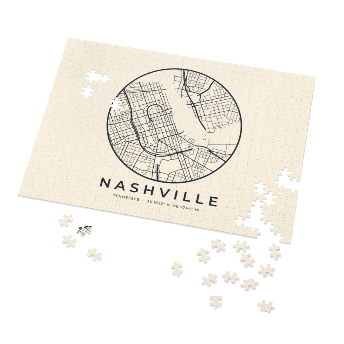 Nashville Street Map Puzzle