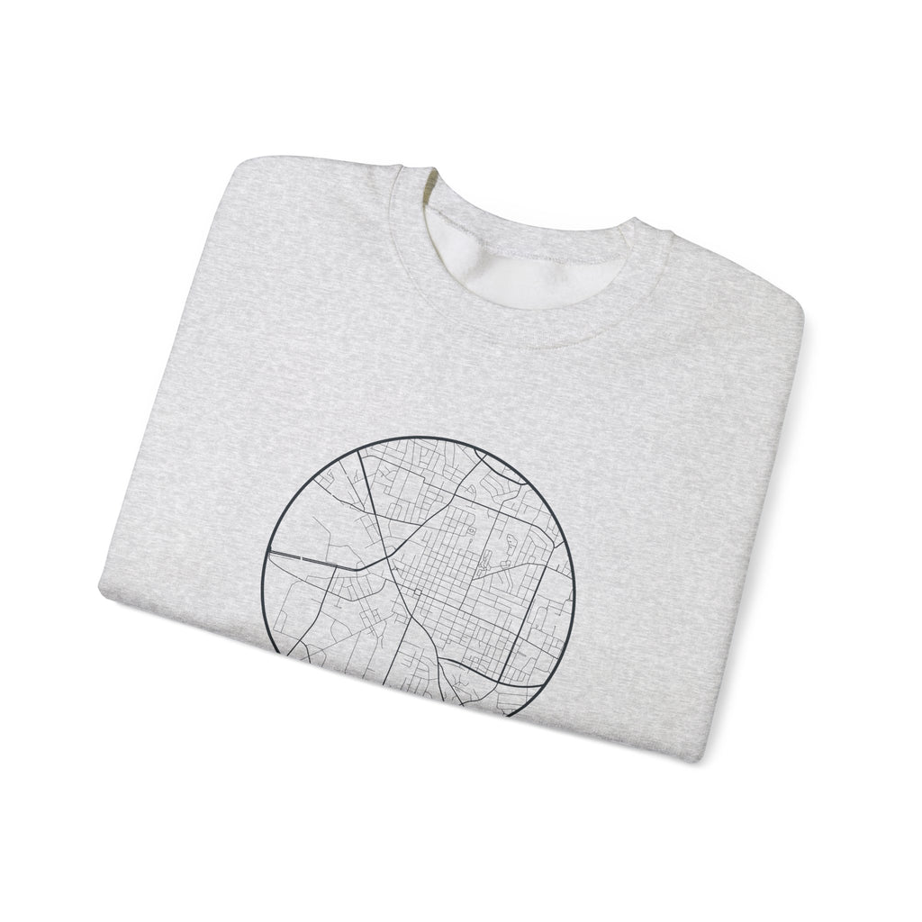Murfreesboro Street Map Crewneck Sweatshirt