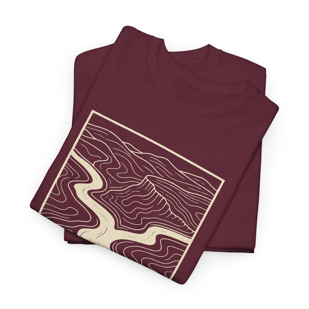 Clarksville Topo Map T-Shirt