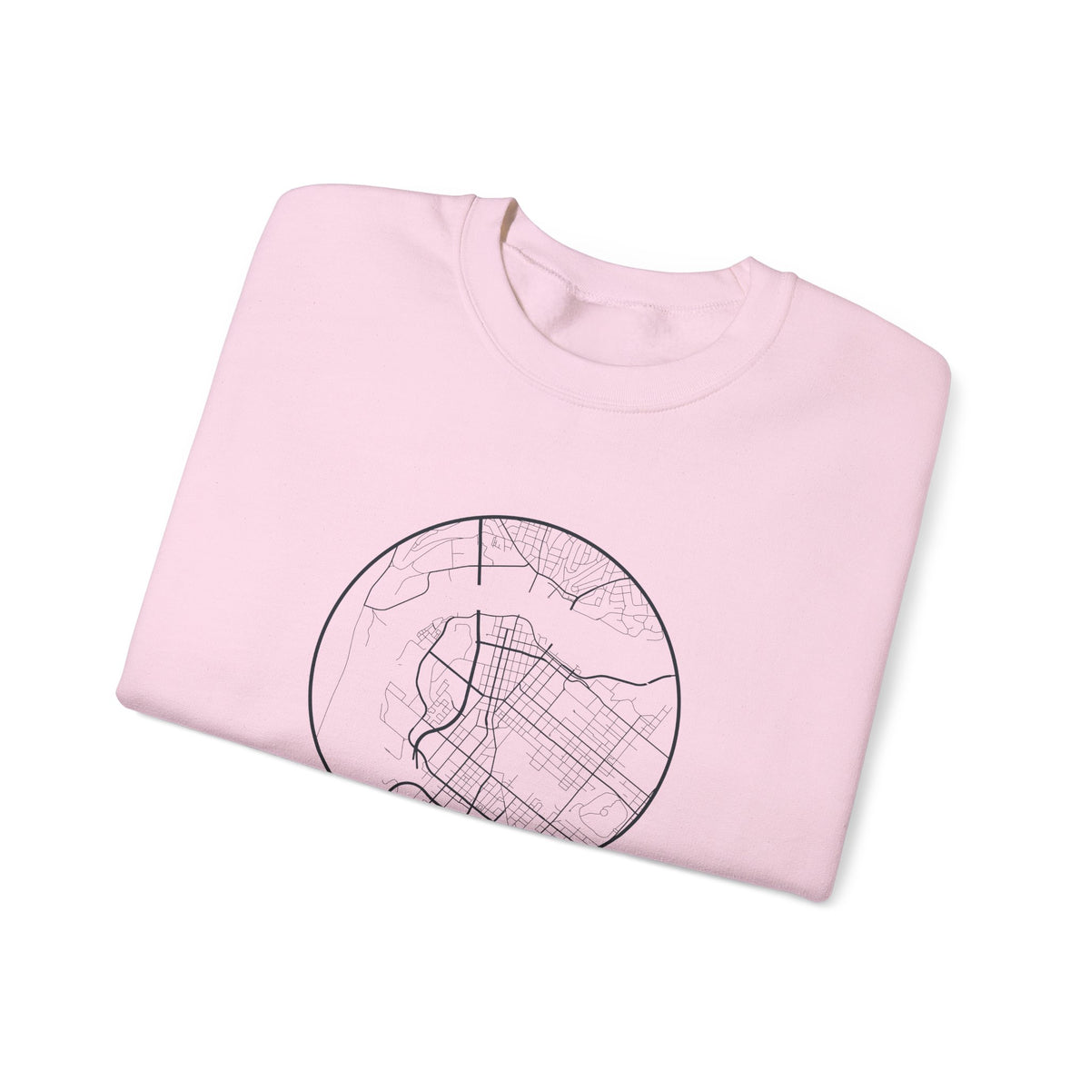 Chattanooga Street Map Crewneck Sweatshirt