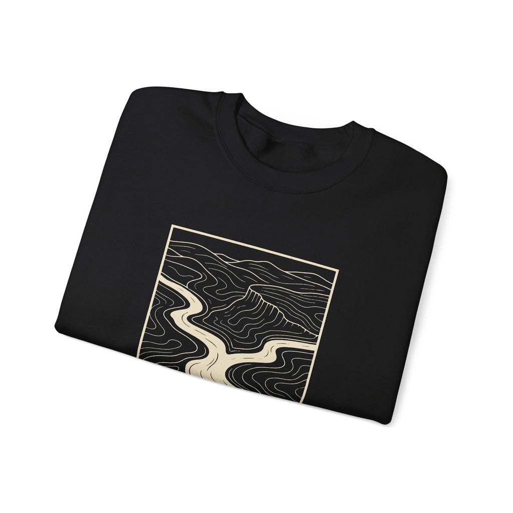 Clarksville Topo Map Crewneck Sweatshirt