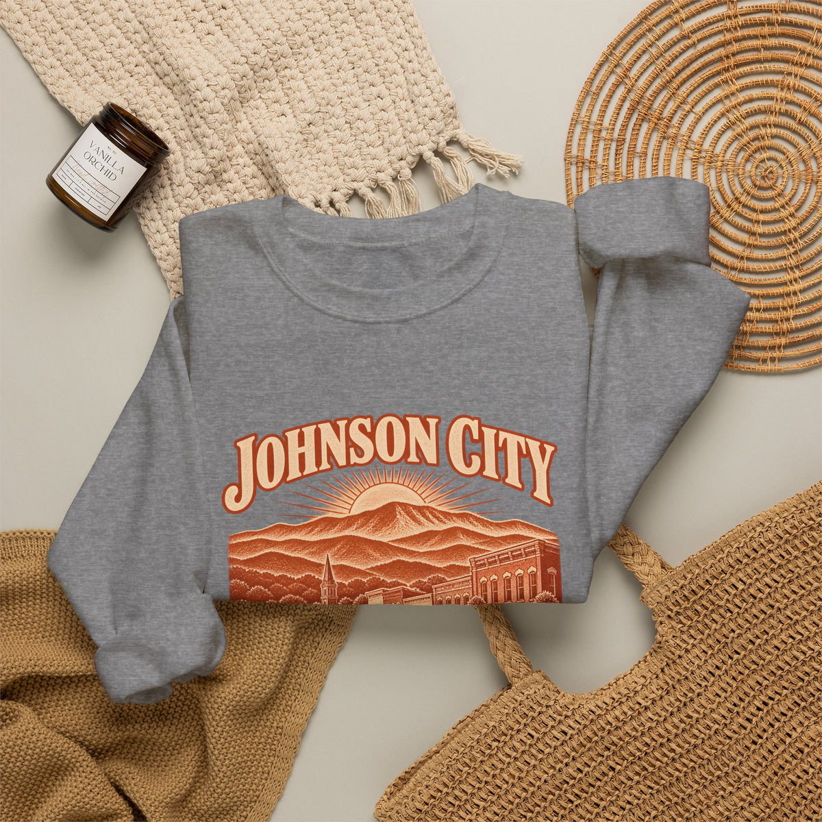 Johnson City Engraved Valley Crewneck Sweatshirt
