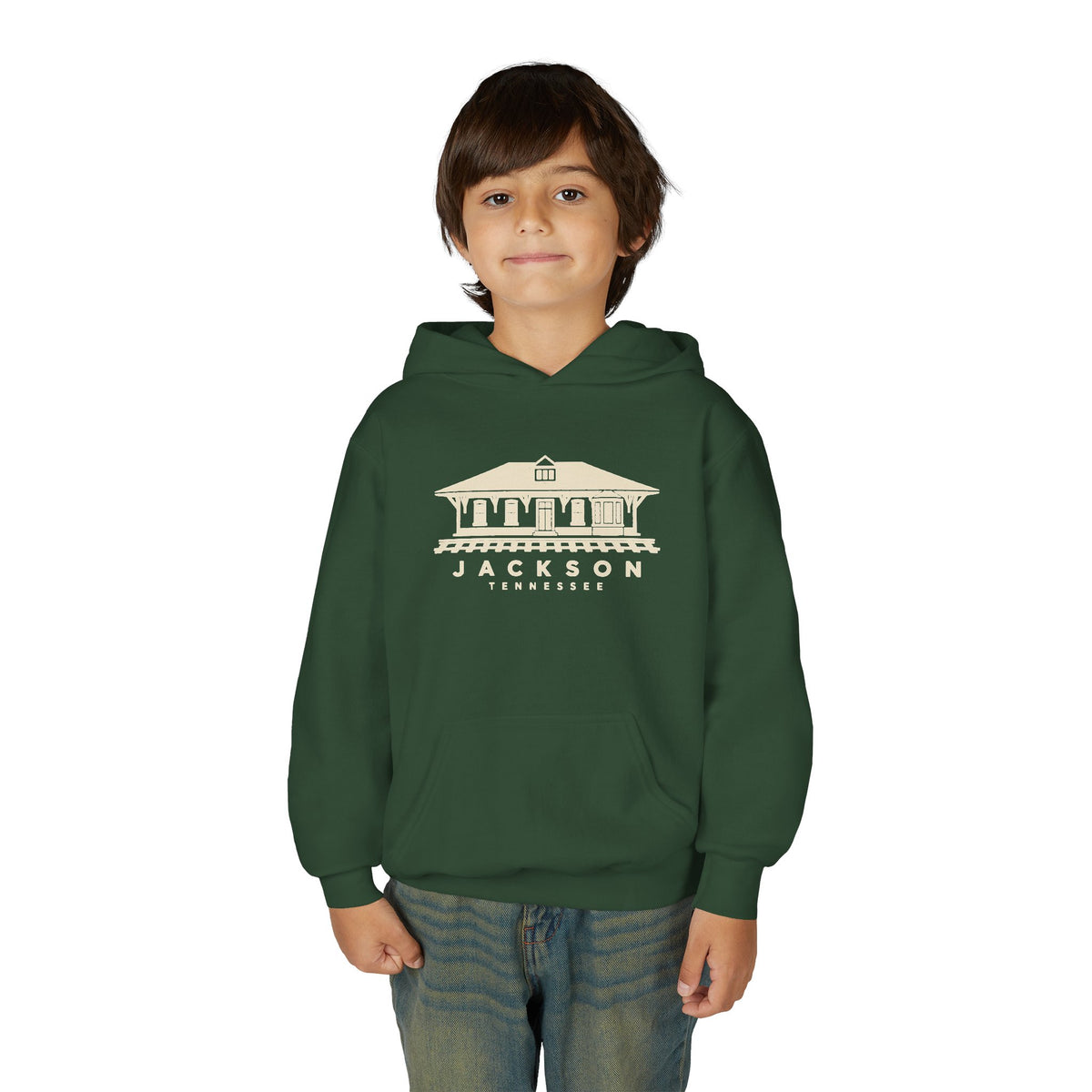 Jackson Train Depot Kids Hoodie