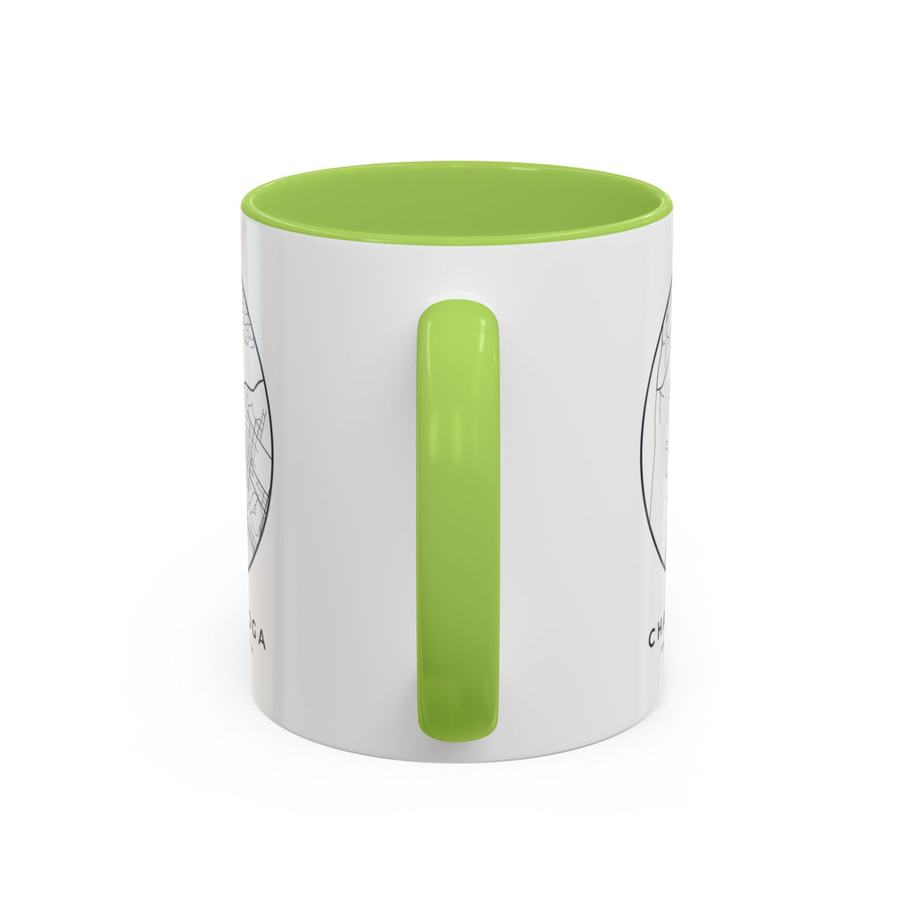 Chattanooga Street Map Accent Mug