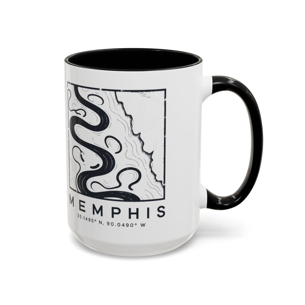 Memphis Topo Map Accent Mug