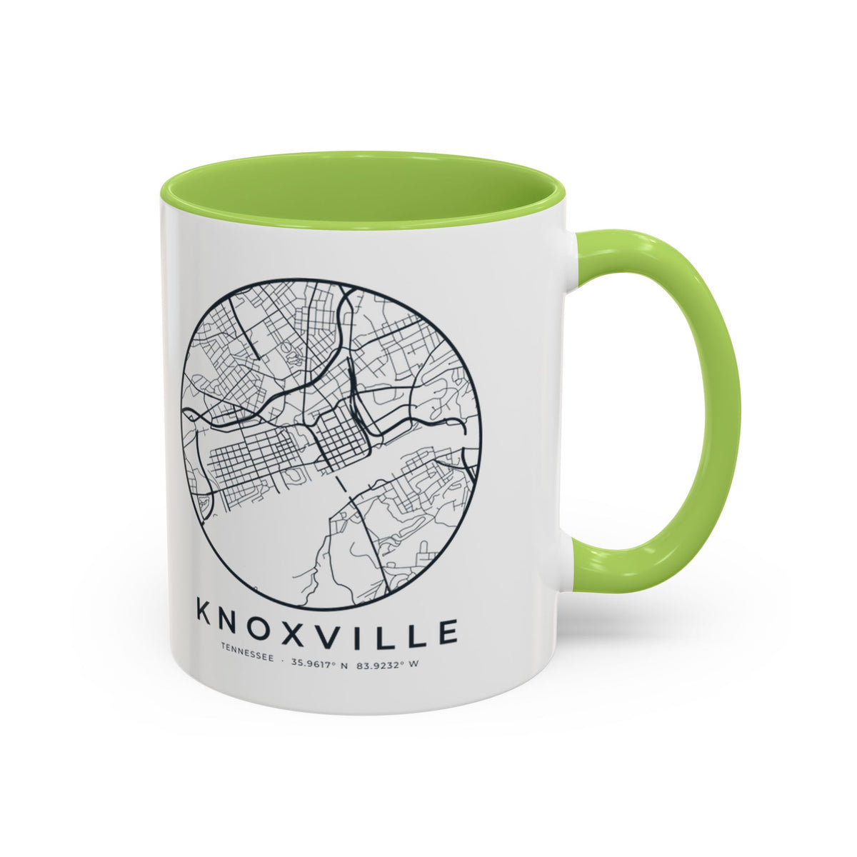 Knoxville Street Map Accent Mug