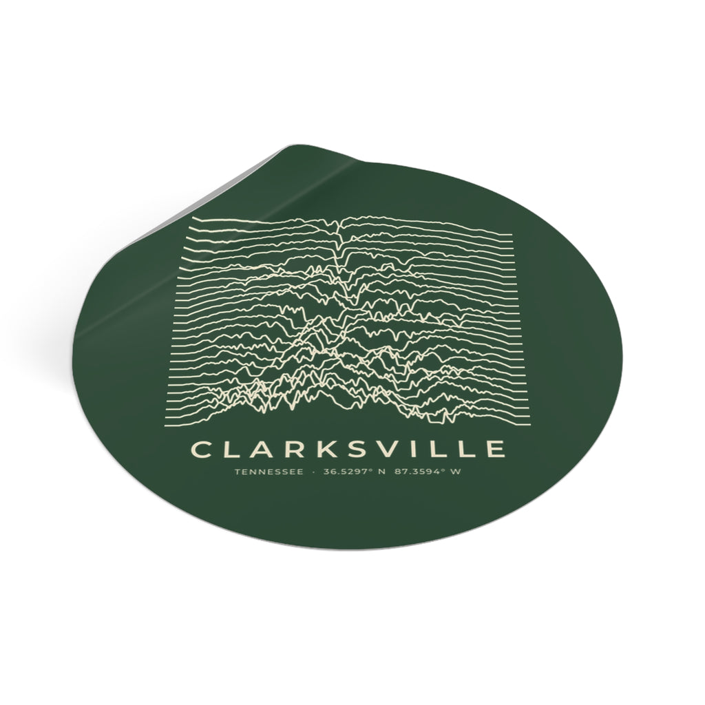 Clarksville Ridgeline Sticker (Forest Green)