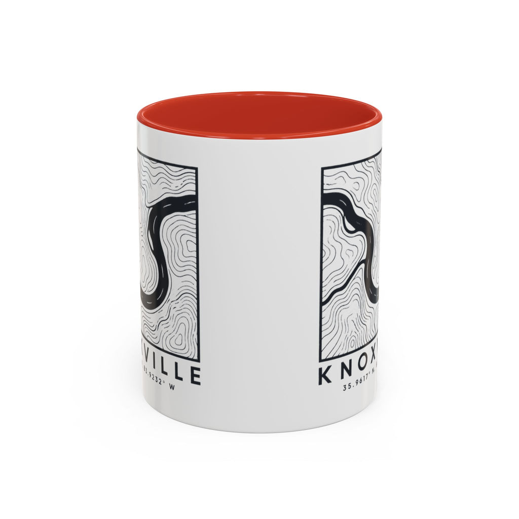 Knoxville Topo Map Accent Mug