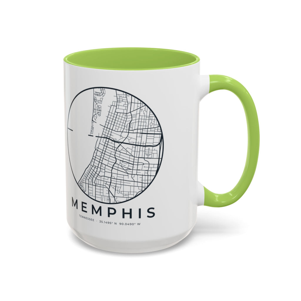 Memphis Street Map Accent Mug