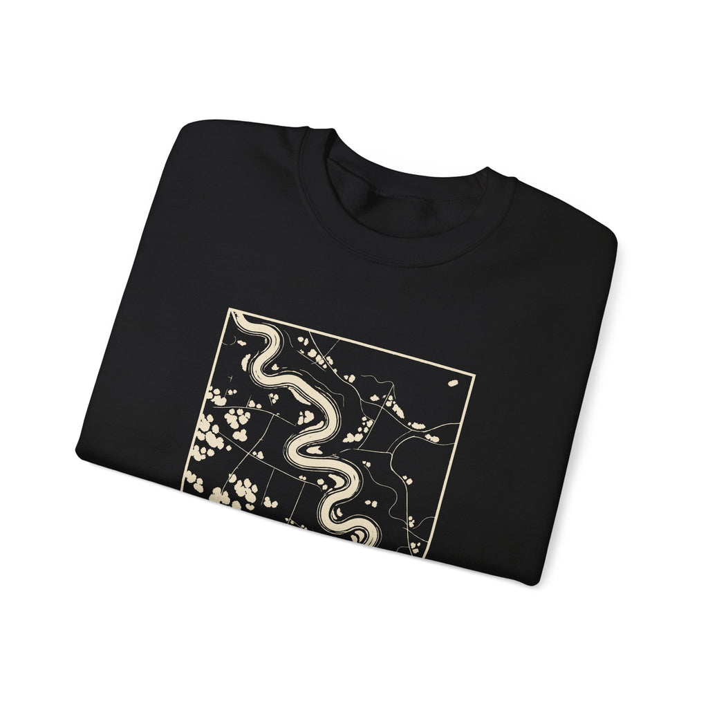 Murfreesboro Topo Map Crewneck Sweatshirt