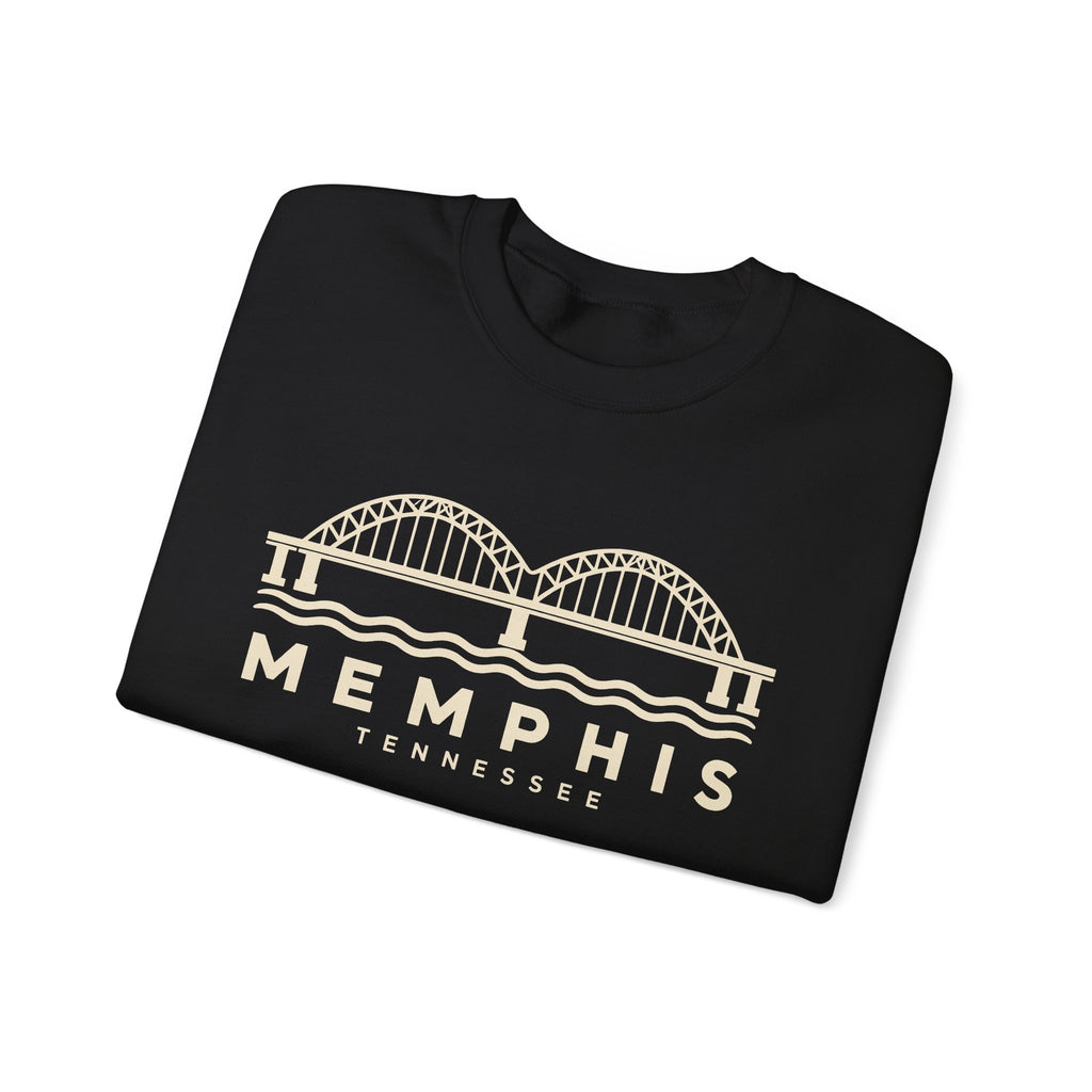 Memphis Hernando de Soto Bridge Crewneck Sweatshirt