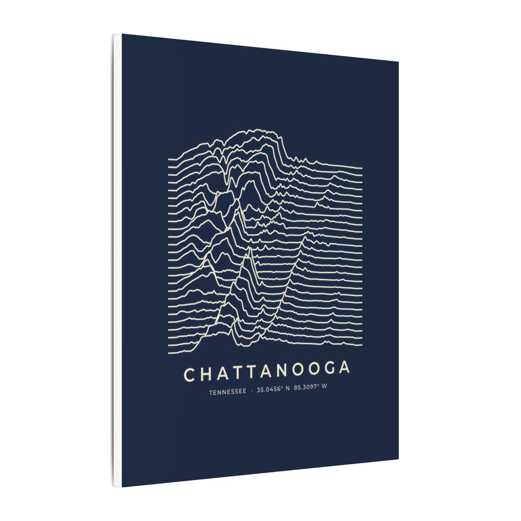 Chattanooga Ridgeline Canvas Print (Navy)