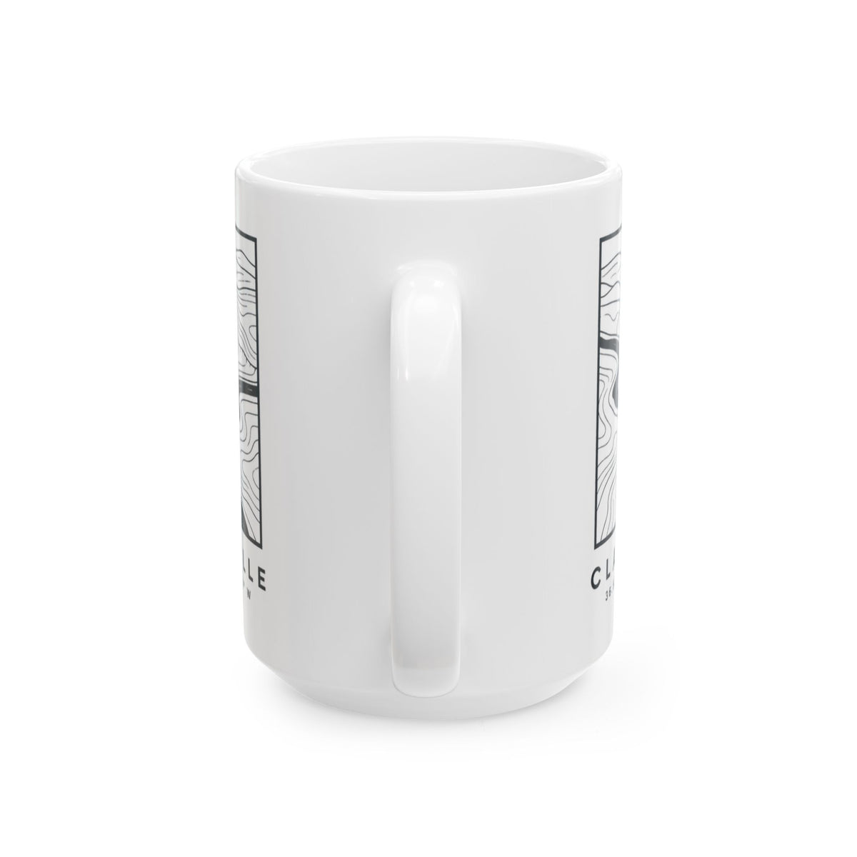 Clarksville Topo Map Mug