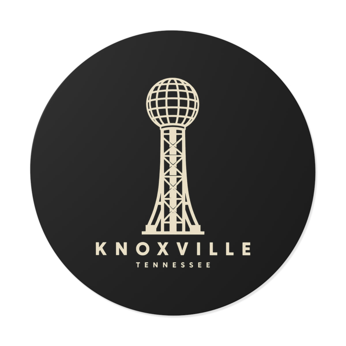 Knoxville Sunsphere Sticker (Black)