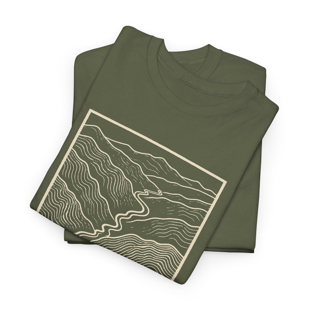 Johnson City Topo Map T-Shirt