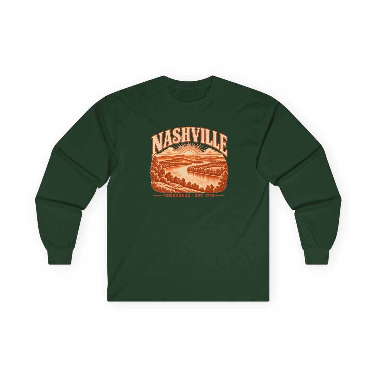 Nashville Engraved Valley Long Sleeve T-Shirt
