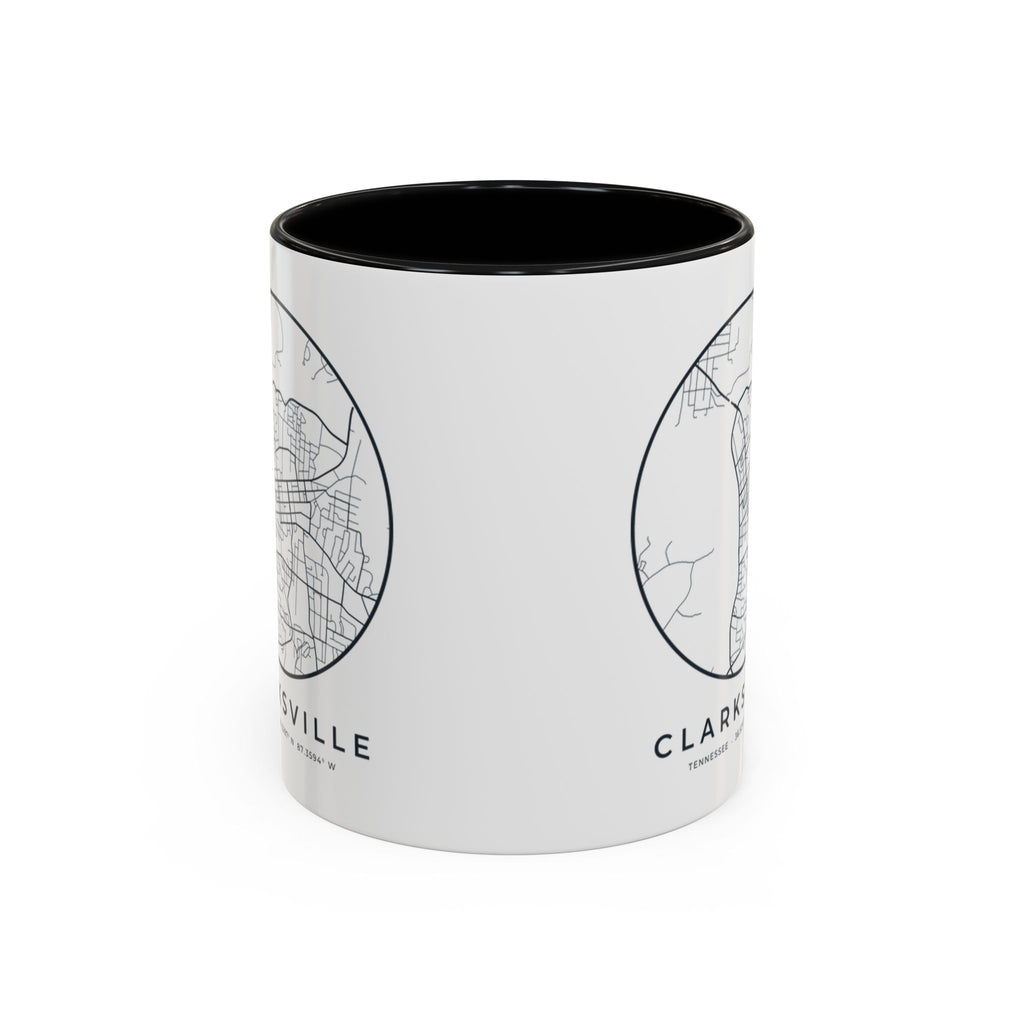 Clarksville Street Map Accent Mug