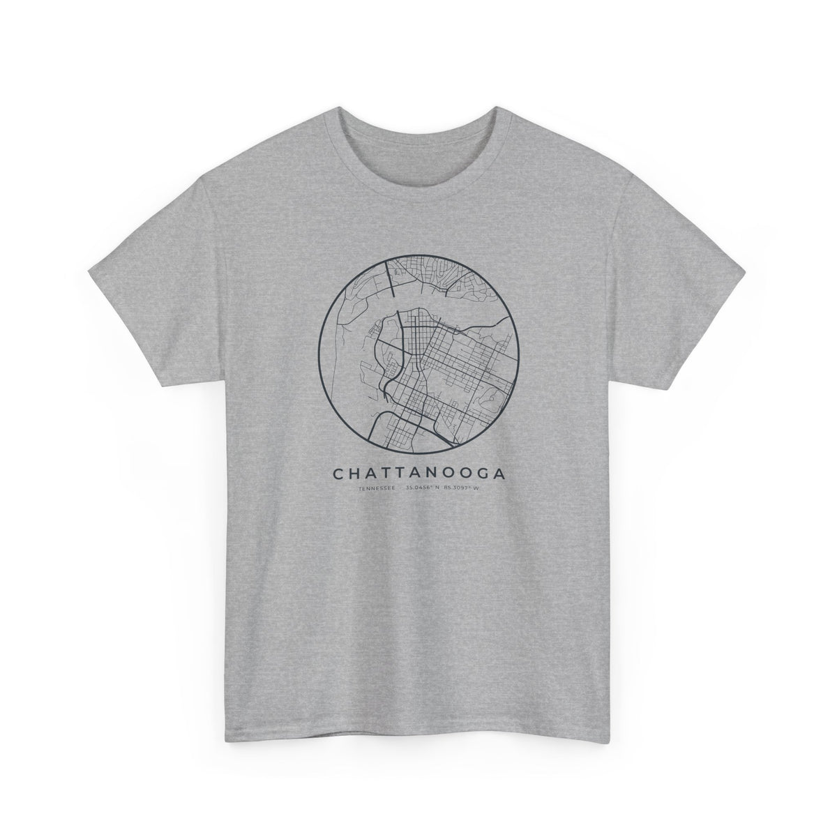 Chattanooga Street Map T-Shirt
