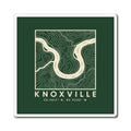 Knoxville Topo Map Magnet (Forest Green)