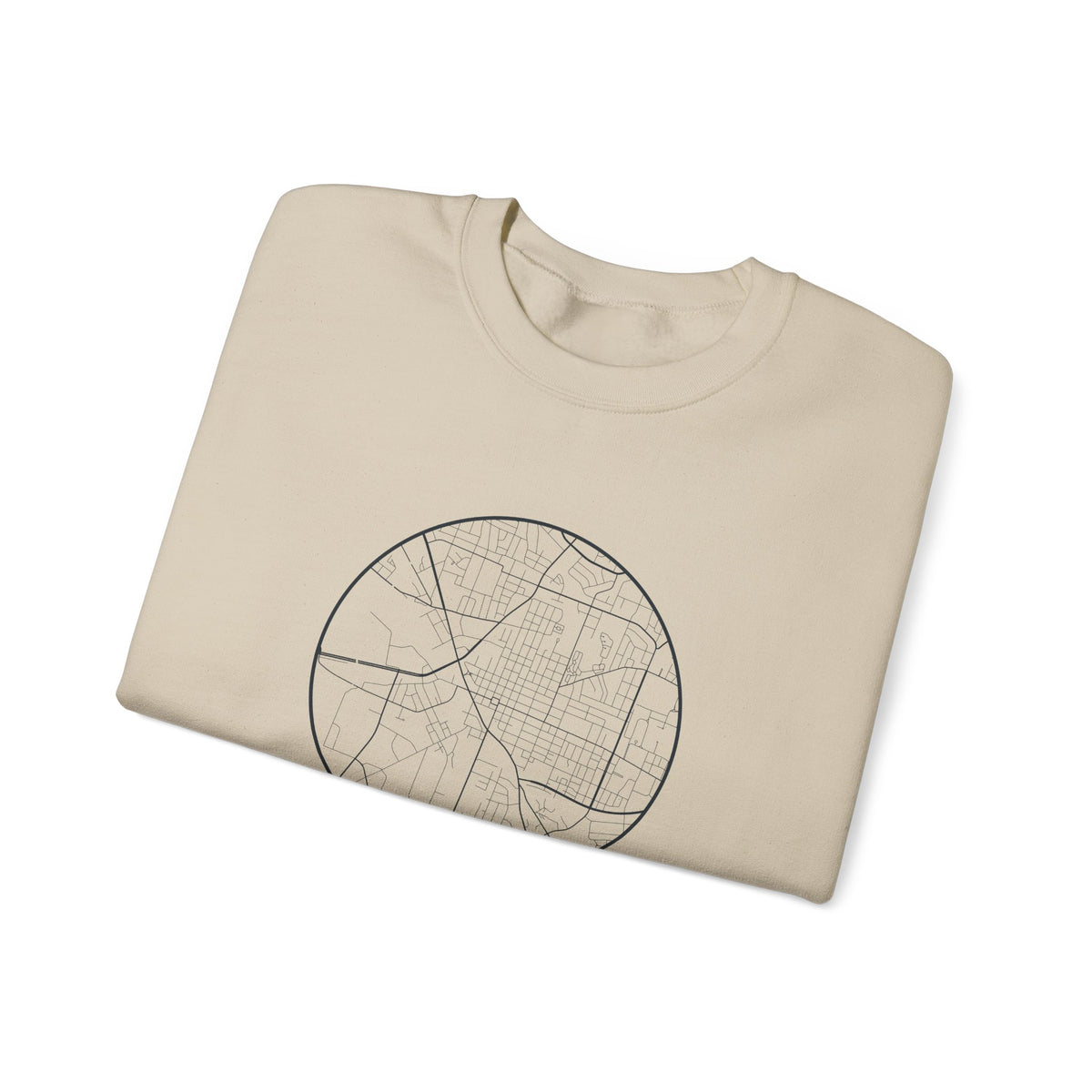 Murfreesboro Street Map Crewneck Sweatshirt