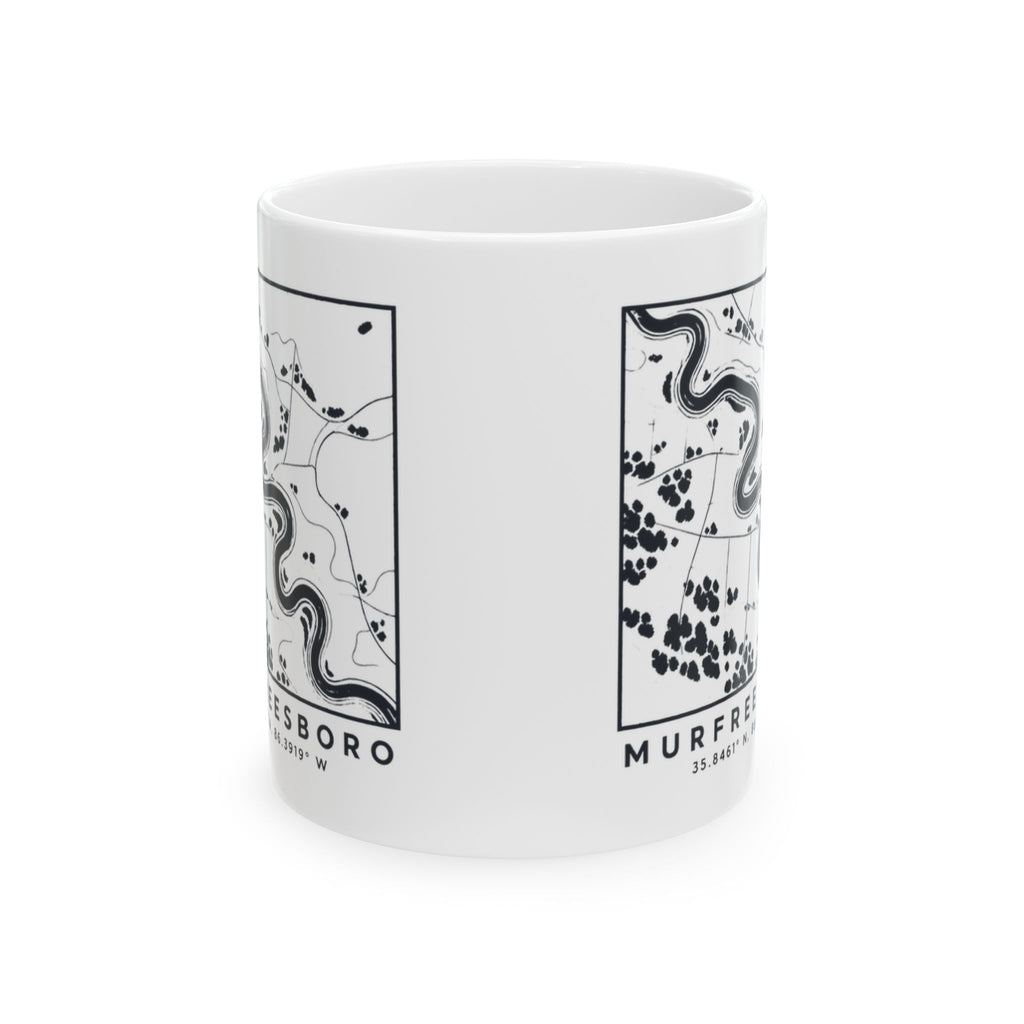 Murfreesboro Topo Map Mug